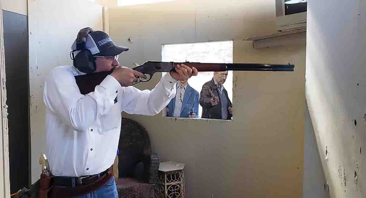 Clearing a house with a 24-inch barreled lever action was a new experience and offered some unique challenges.